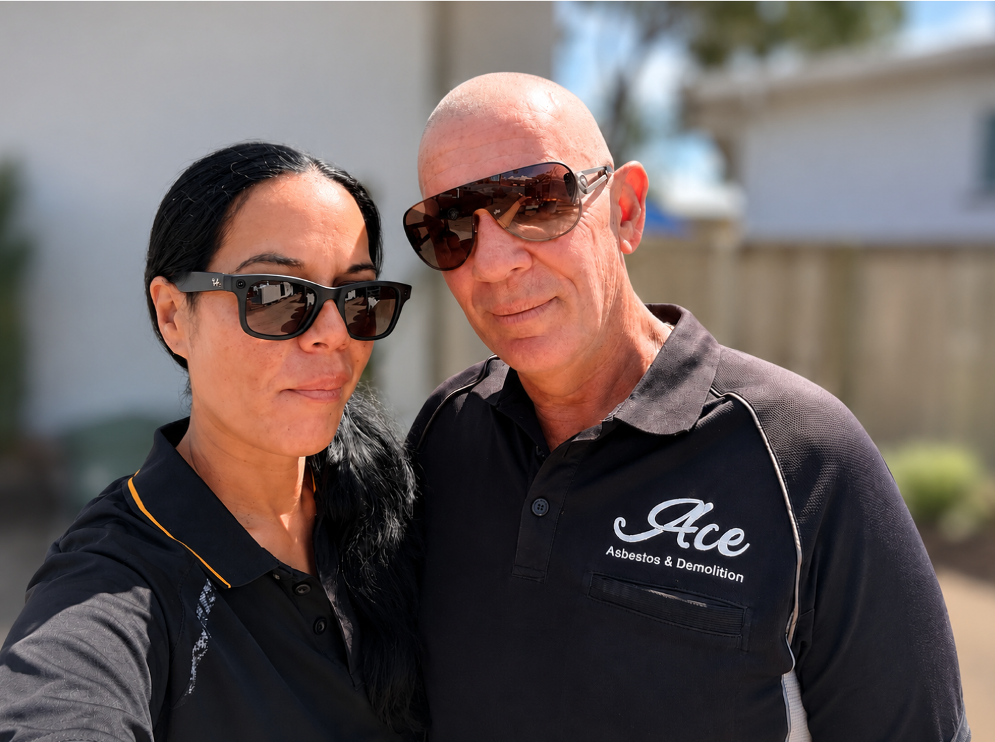 Shane and Mel, owners of Ace Asbestos & Demolition